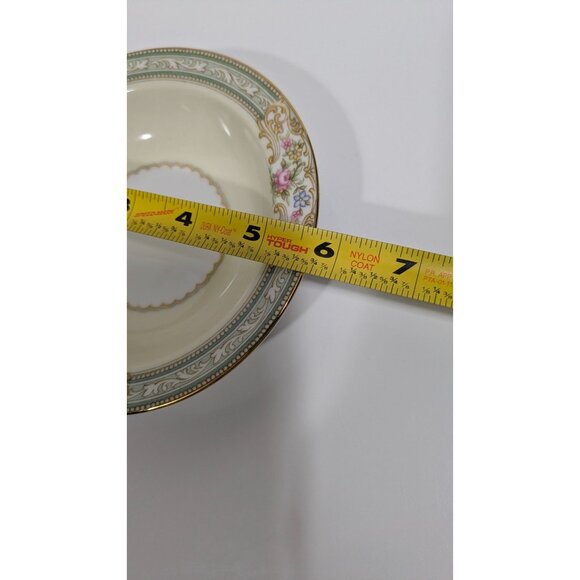 Noritake Lynbrook Berry Bowl Floral Gold Trim Porcelain Japan Vintage - Picture 3 of 8